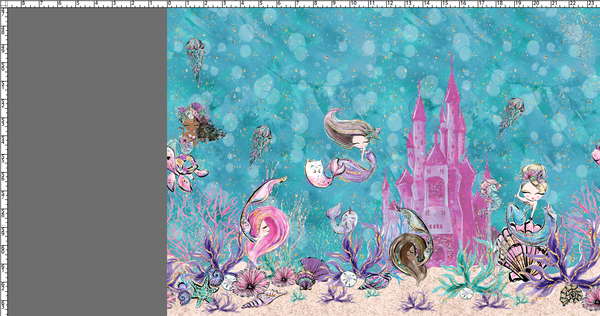 R118 Retail:  Queen of the Sea 2.0 - Double Border - TEAL